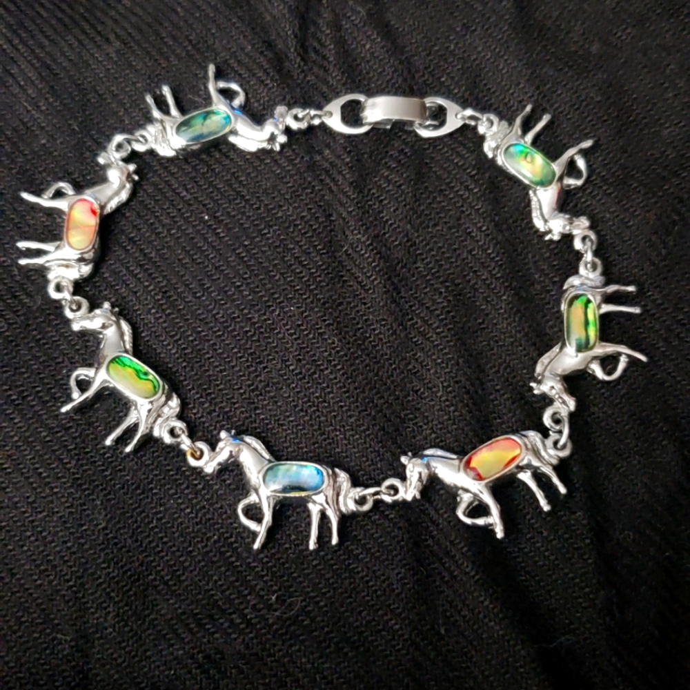 Silver Horse Bracelet